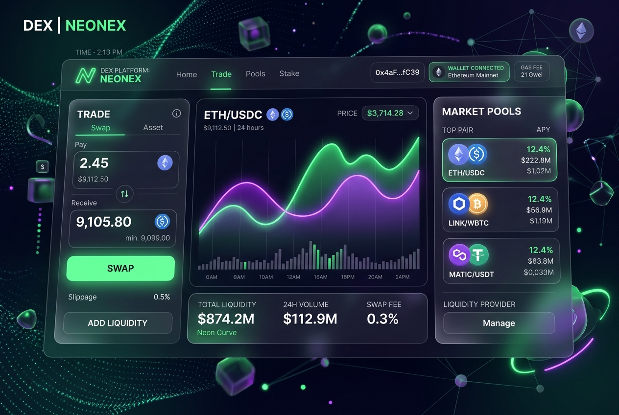 DeepSwap DEX Mockup
